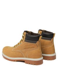 Lanetti Trapery VS21M2022-2 Żółty. Kolor: żółty. Materiał: skóra #5