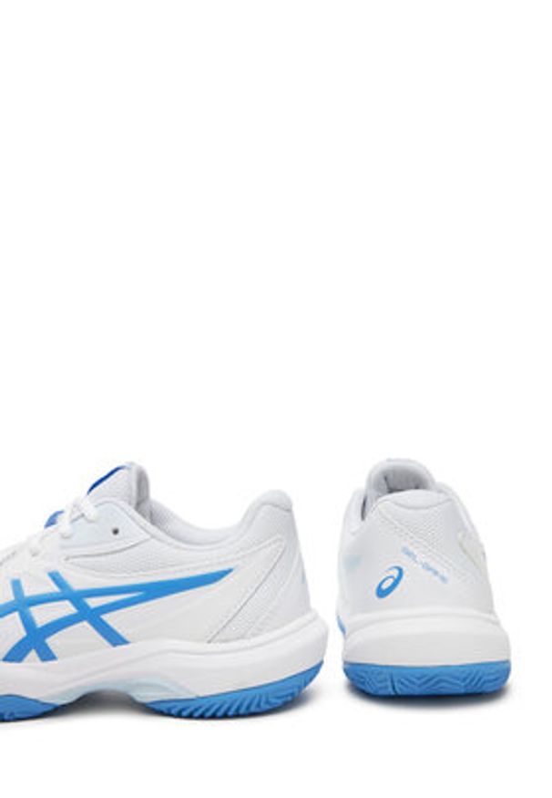 Asics Buty do tenisa Gel-Game Gs Clay/Oc 1044A082 Biały. Kolor: biały. Materiał: skóra. Sport: tenis