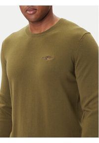 Aeronautica Militare Sweter 252MA1611UL00506 Zielony Regular Fit. Kolor: zielony. Materiał: bawełna