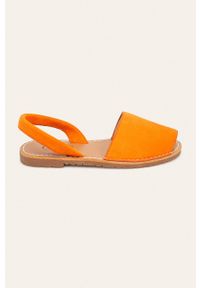 ANSWEAR - Answear - Sandały CM. Kolor: pomarańczowy. Materiał: syntetyk, materiał, zamsz, guma. Wzór: gładki. Wysokość obcasa: bez obcasa #1