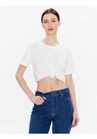 Calvin Klein T-Shirt K20K205410 Biały Regular Fit. Kolor: biały. Materiał: bawełna