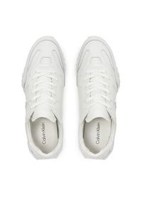 Calvin Klein Sneakersy Low Top Lace Up Lth W/ Hf HM0HM01479 Biały. Kolor: biały. Materiał: skóra #6