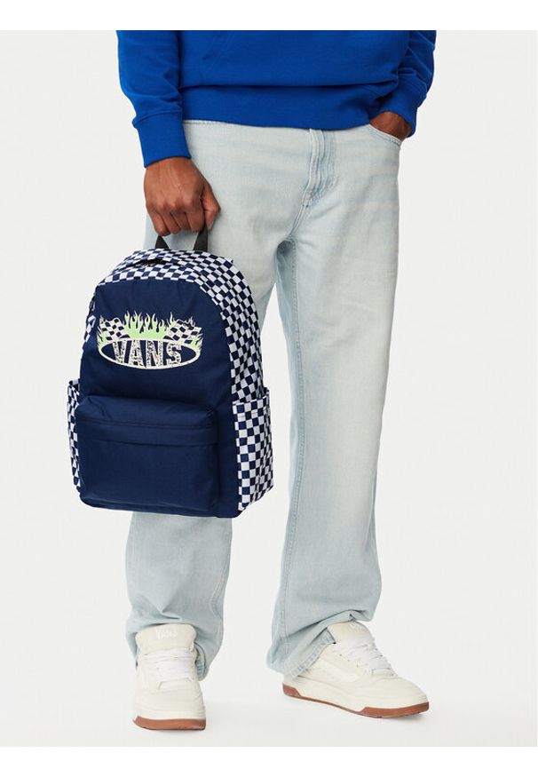 Vans Plecak C-OLD SKOOL GROM BACKPACK VN000H56FOB Granatowy. Kolor: niebieski. Materiał: materiał