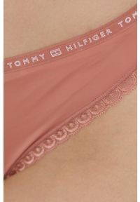 TOMMY HILFIGER - Tommy Hilfiger Figi (3-pack). Kolor: beżowy. Materiał: poliamid #5