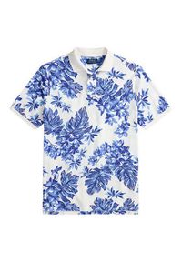 Polo Ralph Lauren Polo 710P04013001 Niebieski Custom Slim Fit. Typ kołnierza: polo. Kolor: niebieski. Materiał: bawełna #4