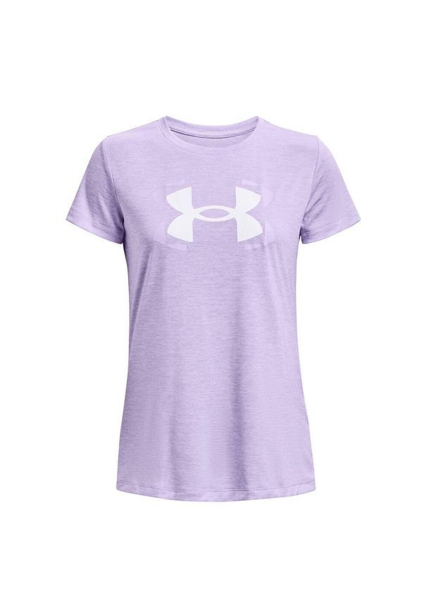 Under Armour - Graficzna Koszulka Techniczna Dla Kobiet. Kolor: fioletowy