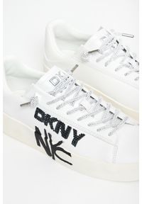 Sneakersy damskie skórzane DKNY. Materiał: skóra #3