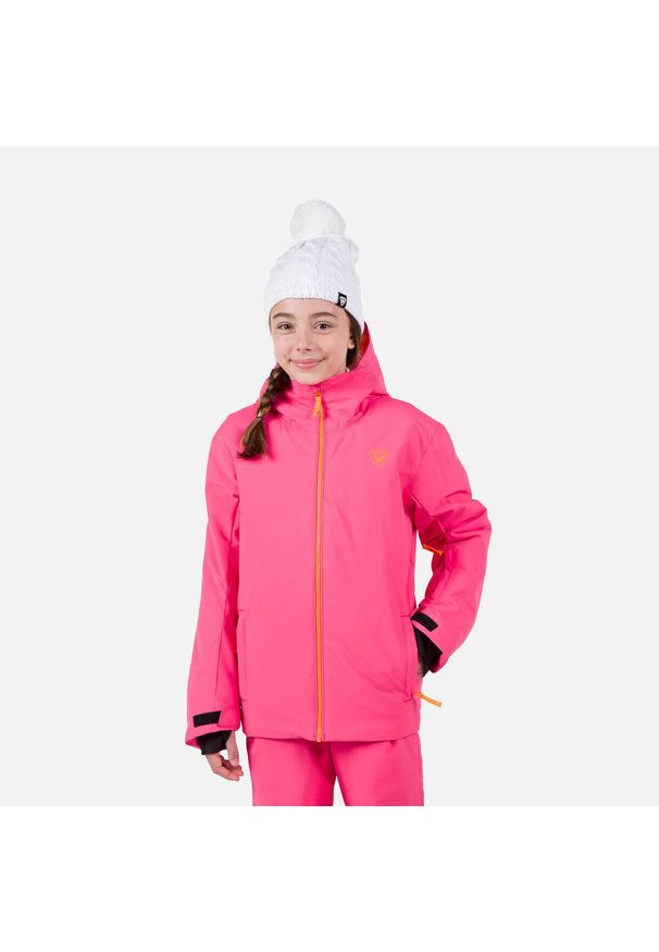 Kurtka narciarska dziecięca Rossignol Jr Strawpile. Kolor: różowy. Sezon: zima. Sport: narciarstwo