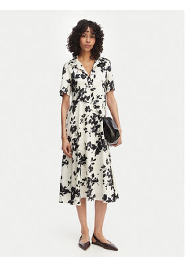 MAX&Co. Sukienka letnia Balta 2616221073200 Biały Regular Fit. Kolor: biały. Materiał: syntetyk. Sezon: lato