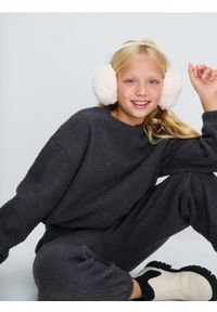 Sinsay - Bluza crewneck z imitacji baranka - szary. Kolor: szary #1