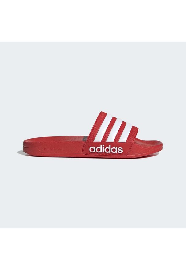 Adidas - Adilette Shower Slides. Kolor: czerwony, wielokolorowy, biały. Styl: sportowy
