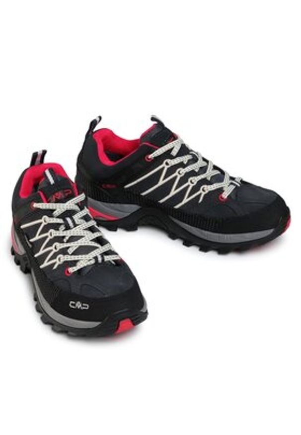 CMP Trekkingi Rigel Low Wmn Trekking Shoes Wp 3Q13246 Czarny. Kolor: czarny. Materiał: zamsz, skóra