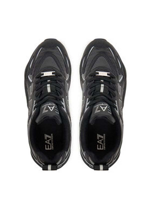 EA7 Emporio Armani Sneakersy 7X000306 AF18446 MC032 Czarny. Kolor: czarny. Materiał: skóra