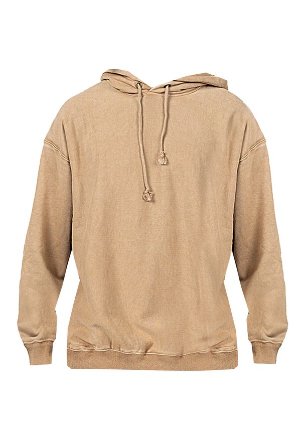 Champion Bluza | 217240 | Mężczyzna | Beżowy. Typ kołnierza: kaptur. Kolor: beżowy. Materiał: poliester, bawełna. Wzór: aplikacja