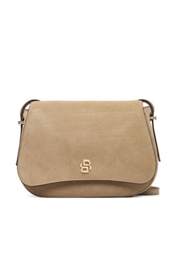 BOSS Torebka Boss Beyond Saddle S 50557963 Beżowy. Kolor: beżowy. Materiał: zamszowe, skórzane