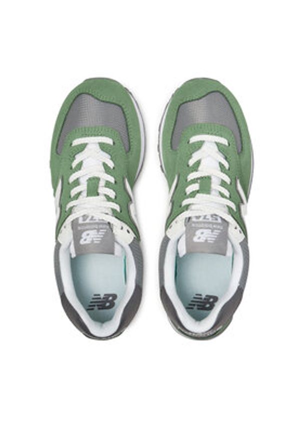 New Balance Sneakersy U574ESA Zielony. Kolor: zielony. Materiał: zamsz, skóra. Model: New Balance 574