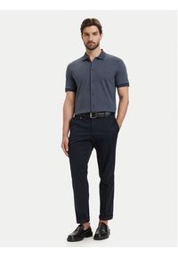 BOSS Koszula H-Powell 102 50560014 Granatowy Regular Fit. Kolor: niebieski. Materiał: bawełna #3