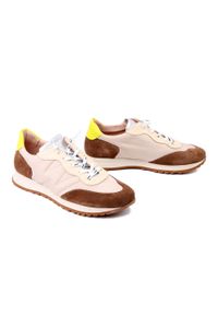 Wonders - WONDERS A-4802 conac/taupe, półbuty damskie. Zapięcie: sznurówki. Kolor: beżowy. Materiał: skóra #1