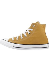 Tenisówki Converse Model Chuck Taylor All Star Hi Kolor Brązowy. Kolor: brązowy, wielokolorowy, żółty. Materiał: tkanina. Model: Converse All Star