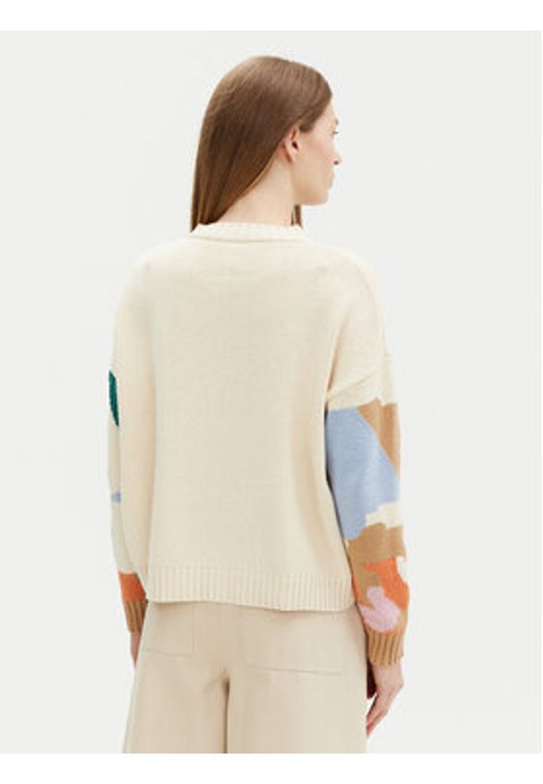 Weekend Max Mara Sweter 2515361181 Kolorowy Regular Fit. Materiał: bawełna, syntetyk. Wzór: kolorowy