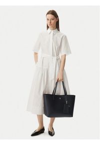 TOMMY HILFIGER - Tommy Hilfiger Torebka Th Icon Tote AW0AW18724 Czarny. Kolor: czarny. Materiał: skórzane #1