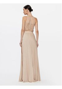 Elisabetta Franchi Sukienka wieczorowa AB-477-37E2-V800 Écru Regular Fit. Materiał: syntetyk. Styl: wizytowy #2