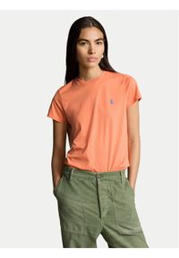 Polo Ralph Lauren T-Shirt 211898698024 Pomarańczowy Regular Fit. Typ kołnierza: polo. Kolor: pomarańczowy. Materiał: bawełna #1