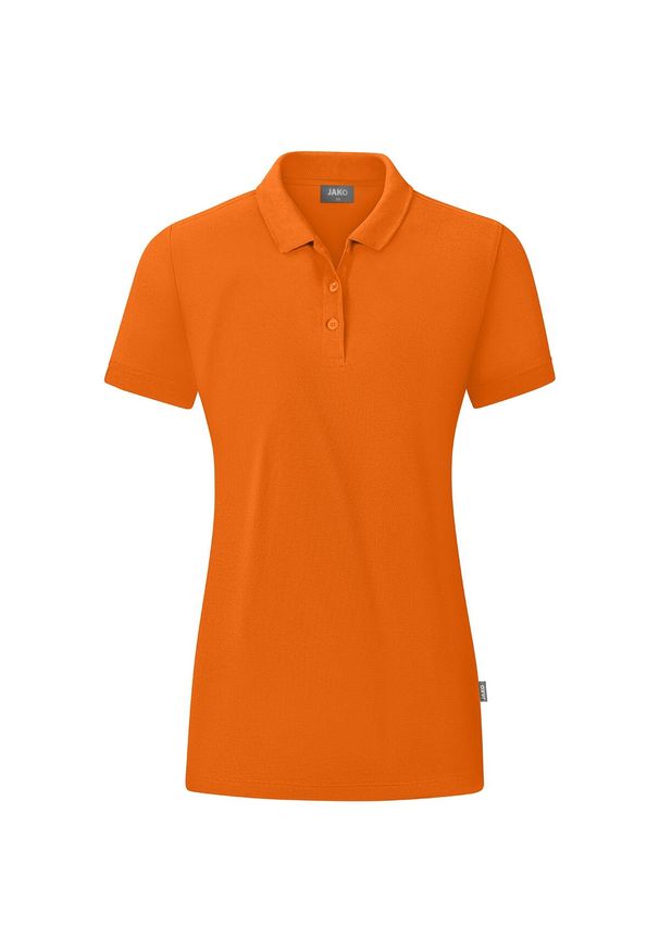 Damska koszulka polo Jako Organic. Typ kołnierza: polo. Kolor: pomarańczowy. Materiał: materiał. Sport: piłka nożna
