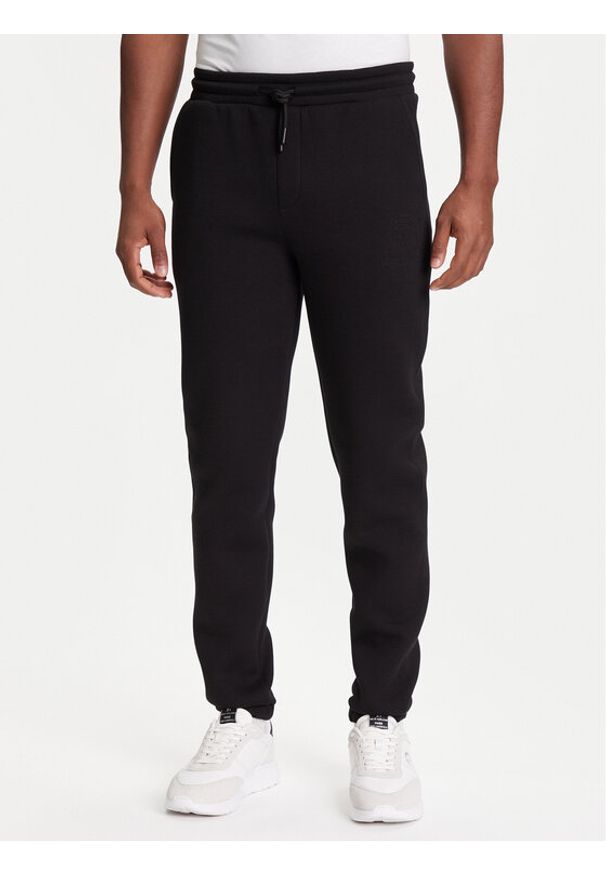 Karl Lagerfeld - KARL LAGERFELD Spodnie dresowe 705041 553907 Czarny Regular Fit. Kolor: czarny. Materiał: syntetyk