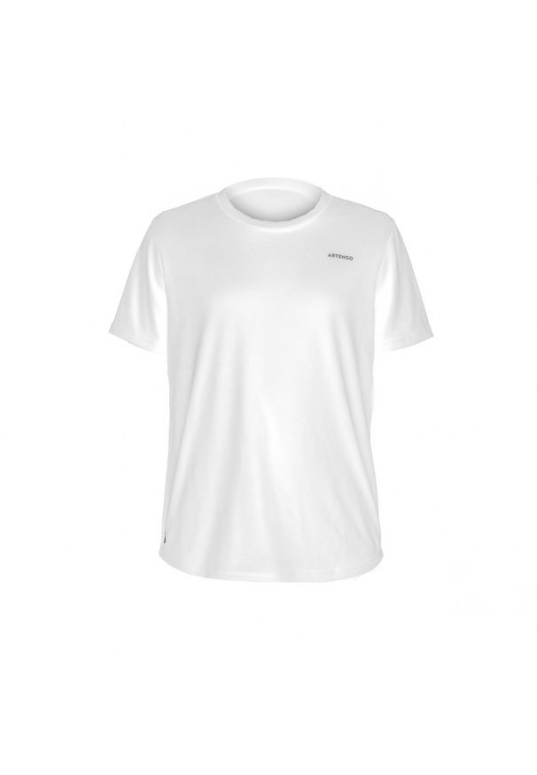 ARTENGO - Koszulka tenisowa dla dzieci Artengo TTS100 Club. Kolor: biały. Materiał: materiał, poliester. Sport: tenis