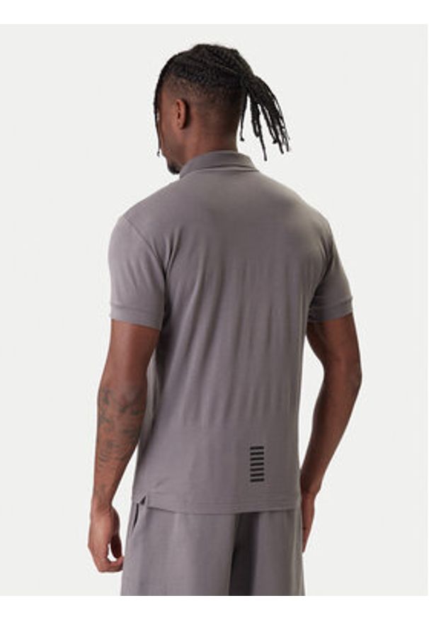 EA7 Emporio Armani Polo 8NPF14 PJVQZ U8086 Szary Regular Fit. Typ kołnierza: polo. Kolor: szary. Materiał: bawełna