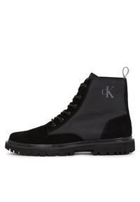 Calvin Klein Jeans Trzewiki Eva Mid Laceup Lth Boot Hiking YM0YM00842 Czarny. Kolor: czarny #4