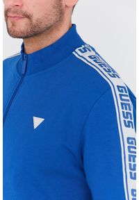 Guess - GUESS Niebieska męska bluza Full Zip, Rozmiar XXL. Kolor: niebieski #3