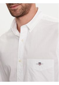 GANT - Gant Koszula Poplin 3000100 Biały Regular Fit. Kolor: biały. Materiał: bawełna