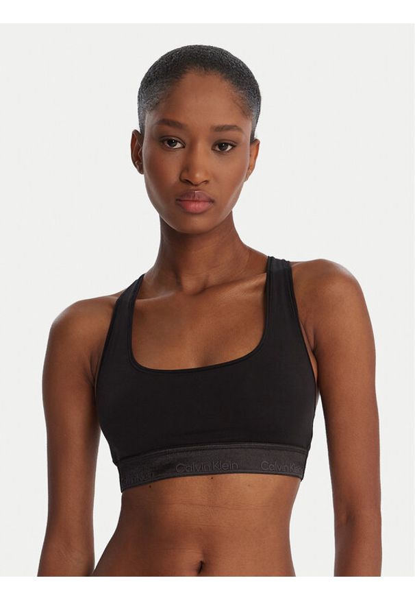 Calvin Klein Underwear Biustonosz top LV00QF8547 Czarny. Kolor: czarny. Materiał: bawełna