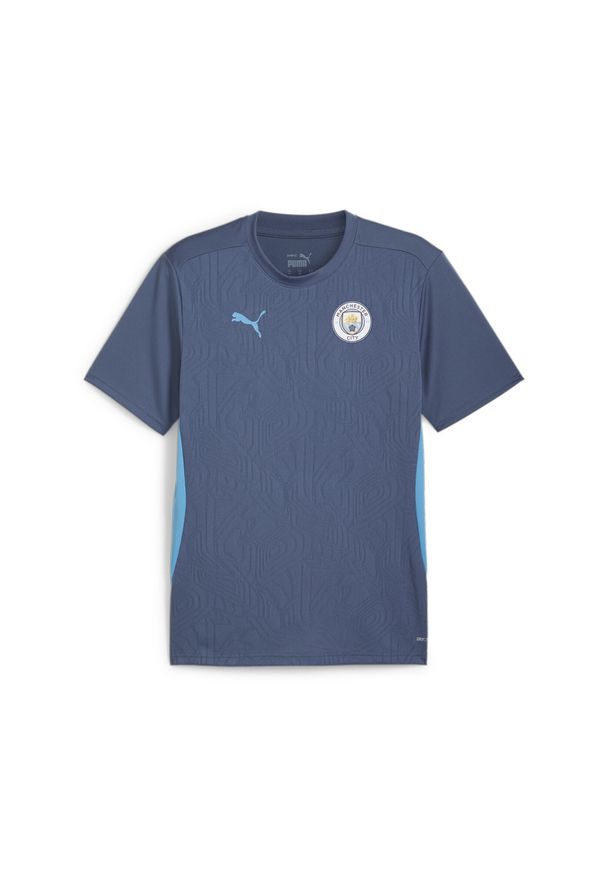 Puma - Męska koszulka treningowa Manchester City PUMA Inky Blue Magic. Kolor: niebieski. Sport: fitness