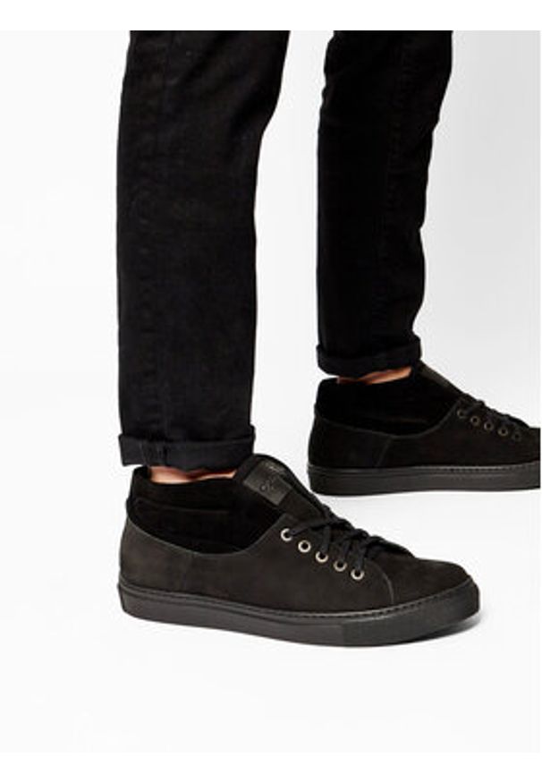 QUAZI Sneakersy QZ-52-05-000866 Czarny. Kolor: czarny. Materiał: skóra, nubuk