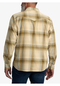Koszula męska Carhartt Snap-Front Plaid Shirt. Okazja: na co dzień. Kolor: beżowy. Styl: casual