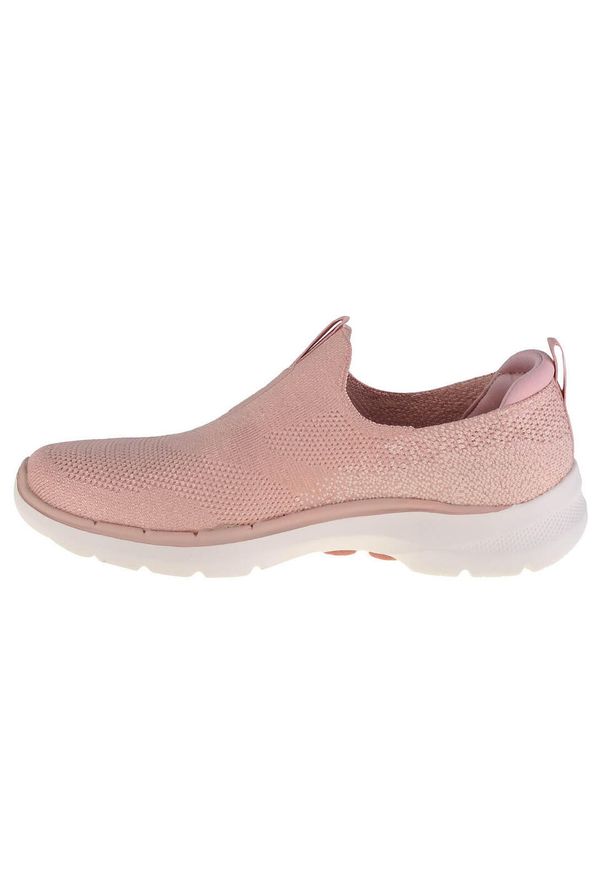 skechers - Buty sportowe Sneakersy damskie, Skechers Go Walk 6. Kolor: różowy. Sport: turystyka piesza