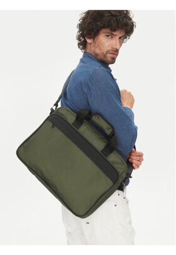 TOMMY HILFIGER - Tommy Hilfiger Torba na laptopa Th Repreve Computer Bag AM0AM13186 Khaki. Kolor: brązowy. Materiał: materiał
