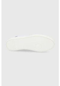 MOA Concept Buty skórzane kolor biały na płaskiej podeszwie. Nosek buta: okrągły. Zapięcie: sznurówki. Kolor: biały. Materiał: skóra. Obcas: na płaskiej podeszwie