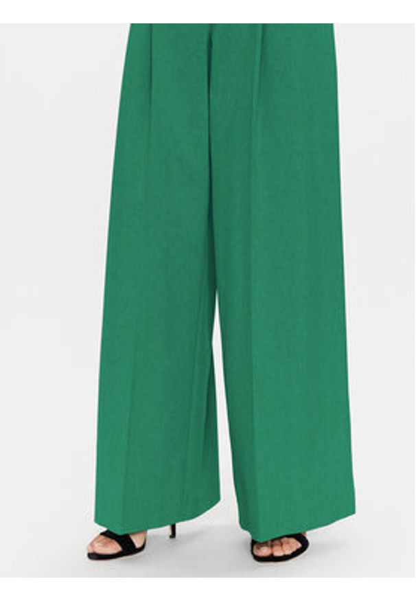 SIMONA CORSELLINI - Simona Corsellini Spodnie palazzo P25CPPA01001 Zielony Wide Leg. Kolor: zielony. Materiał: syntetyk