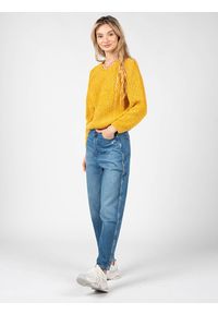 Pepe Jeans Jeansy "Baloon Fit Rachel" | PL203739HH6R | Baloon Fit Rachel | Kobieta | Niebieski. Stan: podwyższony. Kolor: niebieski. Wzór: aplikacja #9