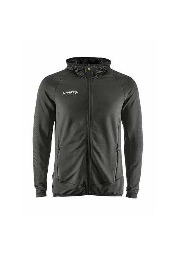 Bluza treningowa męska Craft Extend Full Zip. Typ kołnierza: kaptur. Kolor: czarny