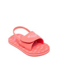 Roxy - Sandały dla Dziewczynki FINN Czerwony. Kolor: pomarańczowy. Materiał: syntetyk. Wzór: gładki, nadruk. Styl: sportowy #1