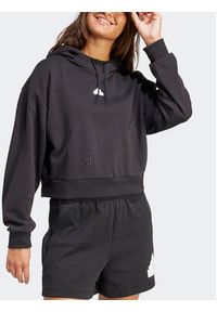 Adidas - adidas Bluza Embroidered IT1521 Czarny Loose Fit. Kolor: czarny. Materiał: bawełna #4