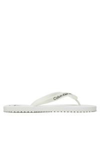 Calvin Klein Jeans Japonki Beach Sandal Transparent Tpu YM0YM01267 Biały. Kolor: biały