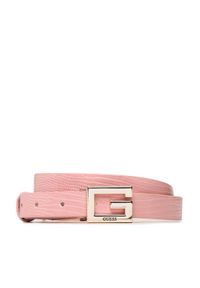 Guess Pasek Damski Tiberia Belts BW7771 VIN20 Różowy. Kolor: różowy. Materiał: skóra