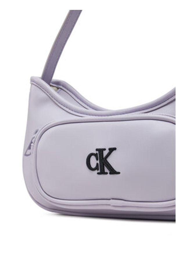 Calvin Klein Jeans Torebka Ck Shoulder Bag IU0IU00696 Fioletowy. Kolor: fioletowy