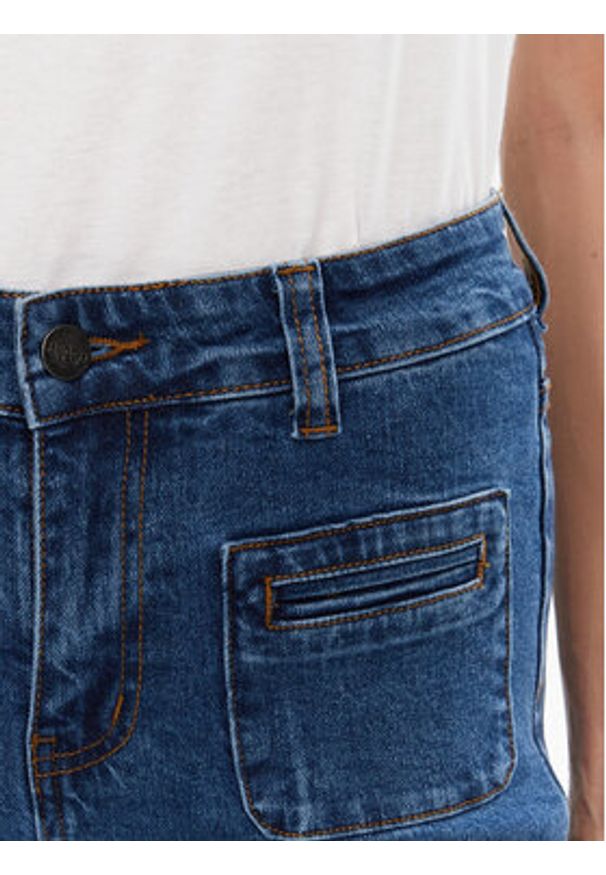 Silvian Heach Jeansy GPP25275JE Granatowy Regular Fit. Kolor: niebieski